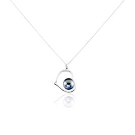 Collier Gian Or Blanc Perle De Tahiti Diamant - Colliers Femme | Histoire d’Or
