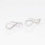 Boucles D'oreilles Puces Samy Or Blanc Diamant - Clous d'oreilles Femme | Histoire d&rsquo;Or