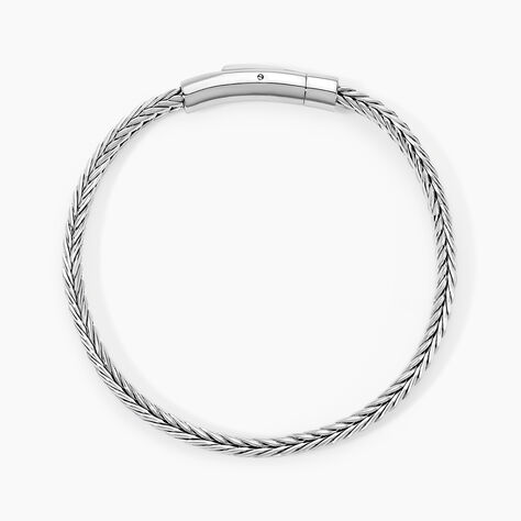 Bracelet Sango Acier Blanc - Bracelets cha&icirc;ne Homme | Histoire d&rsquo;Or