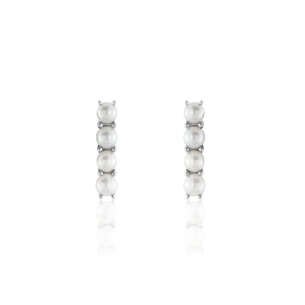 Boucles D'oreilles Argent Sterling 925 Avec Perles D'eau Douce Rose - Fait Main, Neuf Avec étiquettes