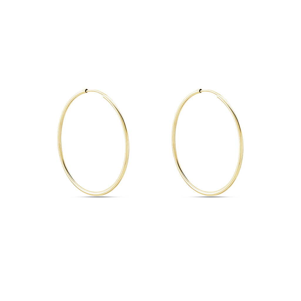 Créoles Dominae Or Jaune - Boucles d'oreilles créoles Femme | Histoire d’Or