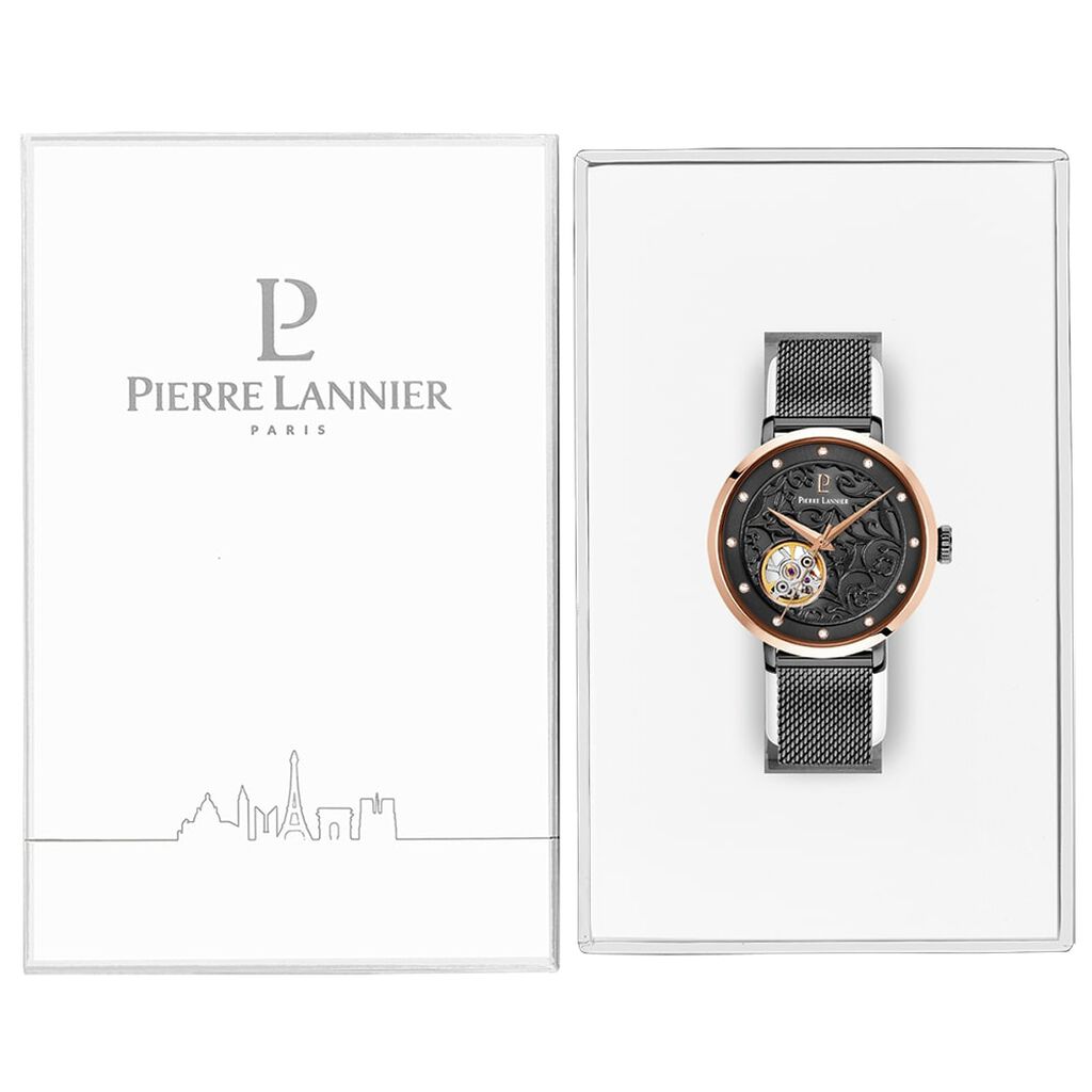 Montre Pierre Lannier Eolia Noir - Montres Femme | Histoire d’Or