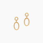 Boucles D'Oreilles Pendantes Estefania Plaqu&eacute; Or Jaune - Boucles d'oreilles fantaisie Femme | Histoire d&rsquo;Or