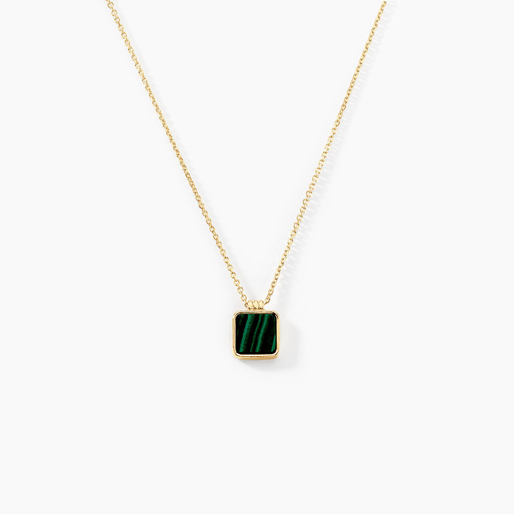 Collier Lucky Gems Or Jaune Malachite - Colliers Femme | Histoire d&rsquo;Or