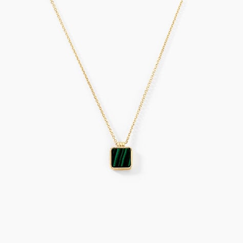 Collier Lucky Gems Or Jaune Malachite - Colliers Femme | Histoire d&rsquo;Or