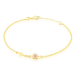 Bracelet Terrie Or Jaune Calcedoine Et Oxyde De Zirconium - Bracelets Femme | Histoire d’Or