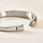 Bracelet Jonc Emilio Acier Blanc - Bracelets joncs Femme | Histoire d&rsquo;Or