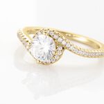 Bague Joisse Plaqu&eacute; Or Oxyde De Zirconium - Bagues solitaires Femme | Histoire d&rsquo;Or