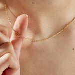 Cha&icirc;ne Igoa Maille For&ccedil;at Diamantee Or Jaune - Chaines Famille | Histoire d&rsquo;Or