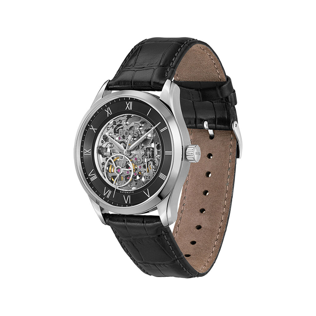 Montre Boss Principle Skeleton Noir - Montres Homme | Histoire d’Or