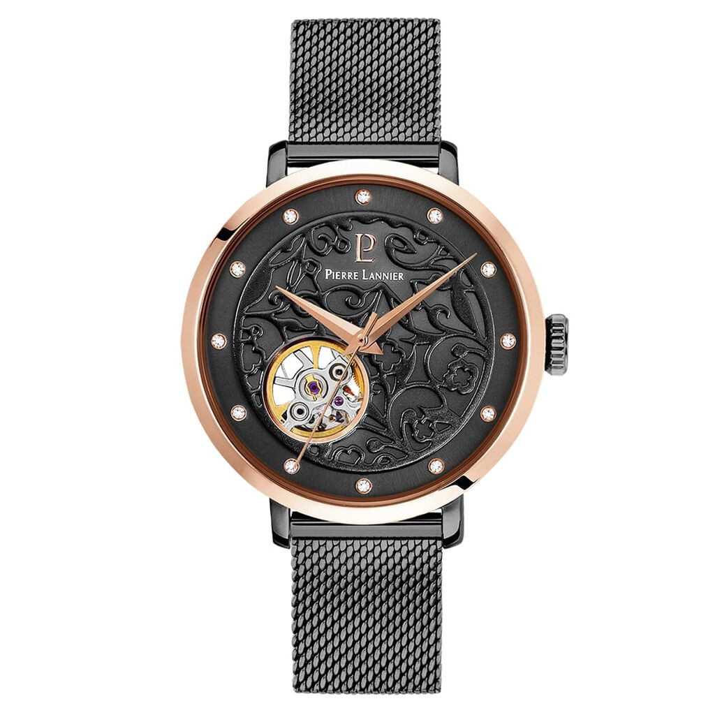Montre Pierre Lannier Eolia Noir - Montres Femme | Histoire d’Or
