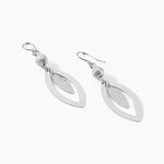 Boucles D'oreilles Pendantes Lucinda Argent Blanc - Boucles d'oreilles fantaisie Femme | Histoire d&rsquo;Or