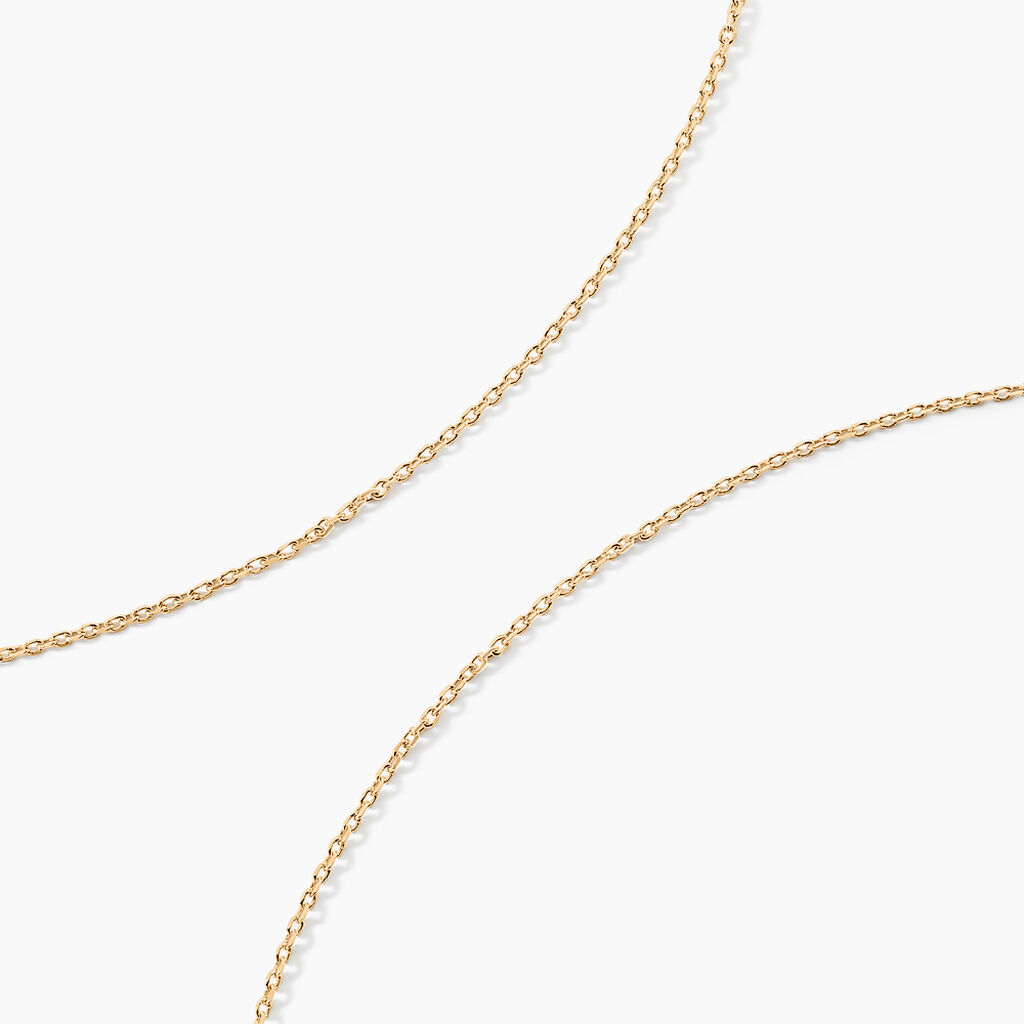 Cha&icirc;ne Igoa Maille For&ccedil;at Diamantee Or Jaune - Chaines Femme | Histoire d&rsquo;Or