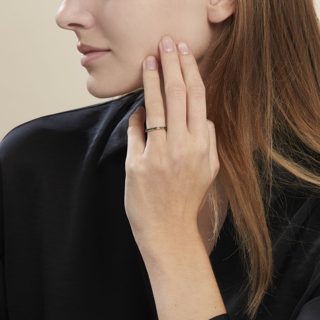 Bague Plaqué Or Jai Oxyde De Zirconium - Bagues avec pierre Femme | Histoire d’Or