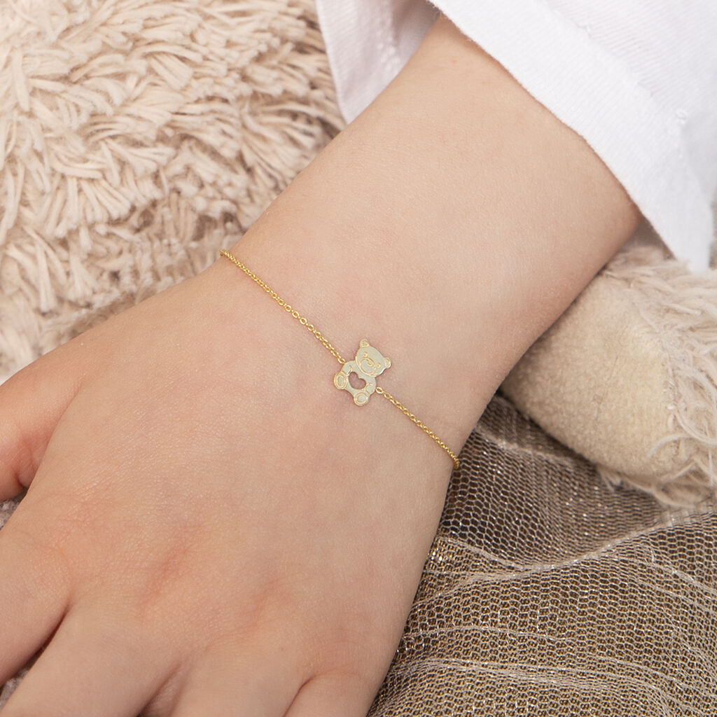 Bracelet Carmin Ourson Or Jaune - Bracelets Enfant | Histoire d&rsquo;Or