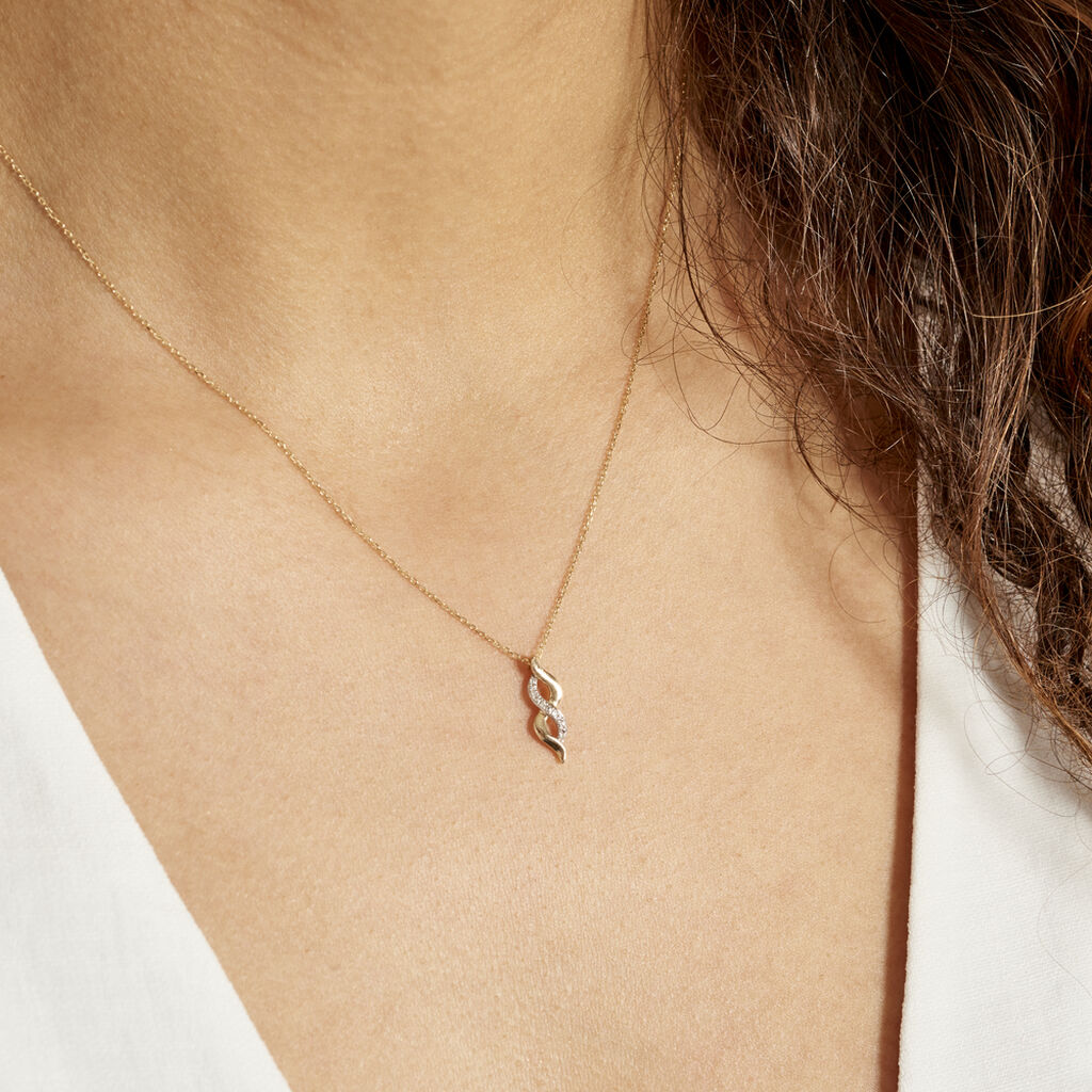 Collier Ilarione Or Jaune Diamant - Colliers Femme | Histoire d’Or