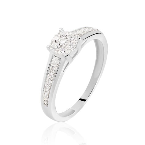 Bague Celia Or Blanc Diamant - Bagues avec pierre Femme | Histoire d’Or