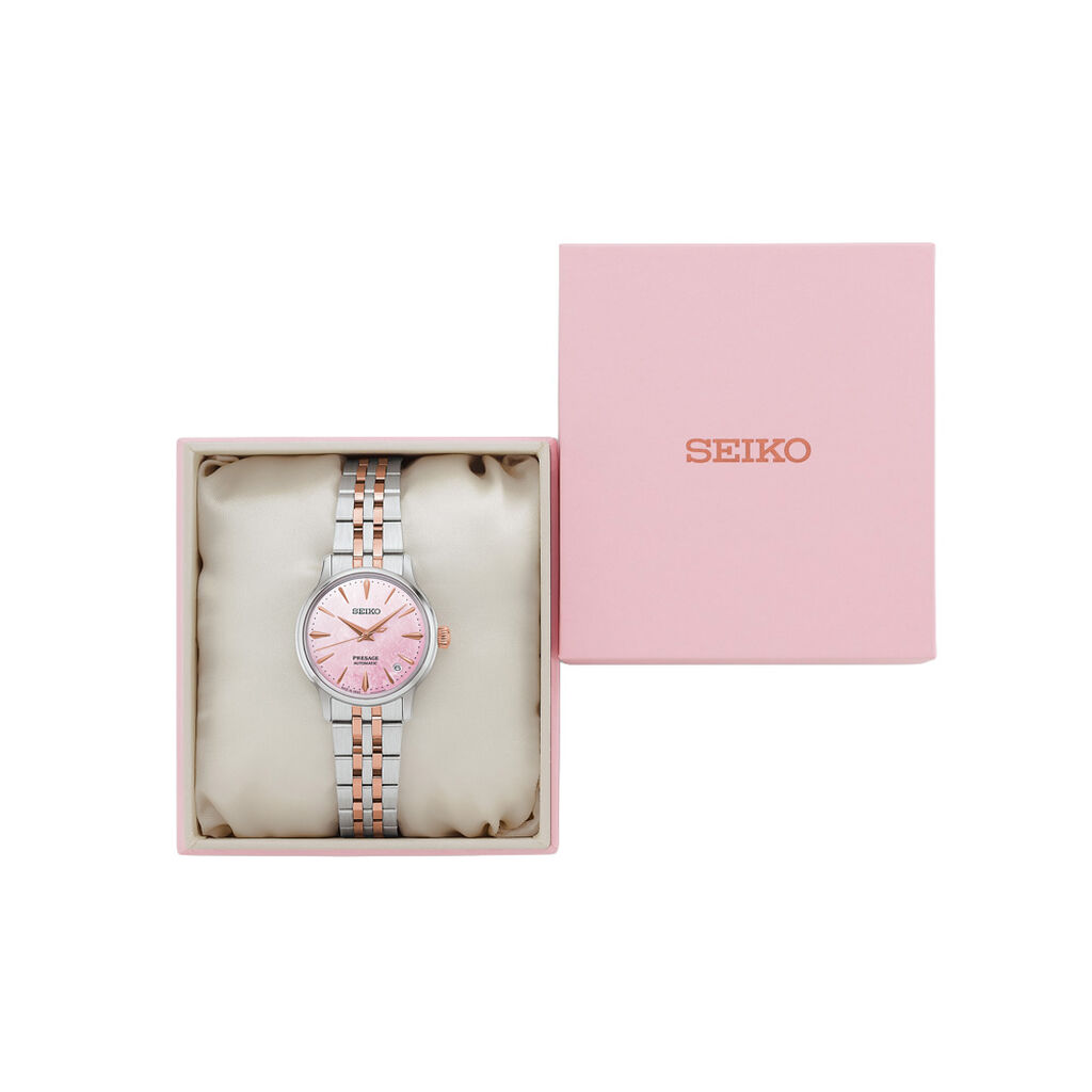 Montre Seiko Presage Cocktail Rose - Montres Femme | Histoire d&rsquo;Or