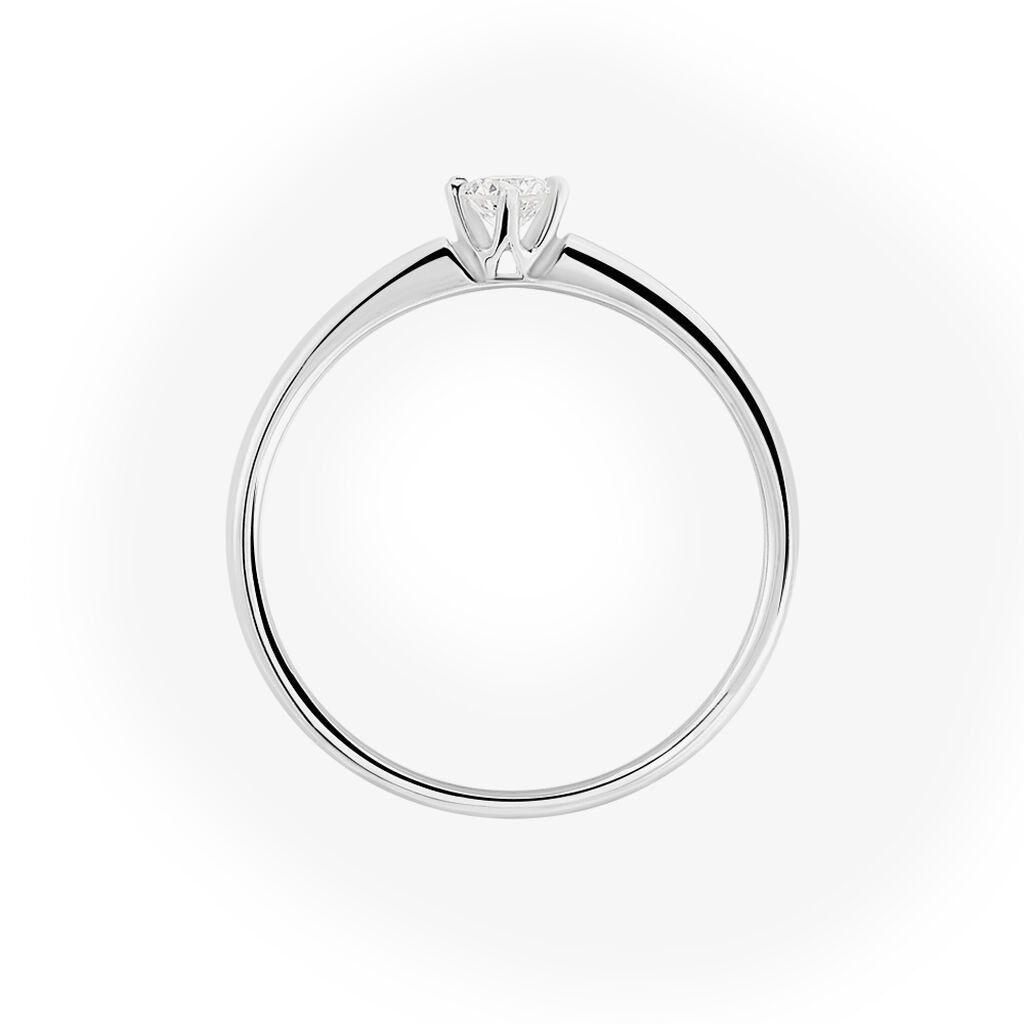 Bague Solitaire Ihsane Or Blanc Diamant - Bagues solitaires Femme | Histoire d’Or
