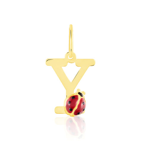 Pendentif Helidie Coccinelle Lettre Or Jaune - Pendentifs Enfant | Histoire d’Or