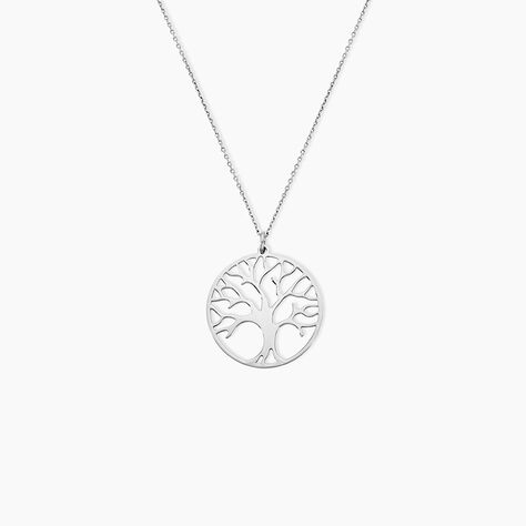 Collier Sautoir Philana Argent Blanc - Sautoirs Femme | Histoire d&rsquo;Or