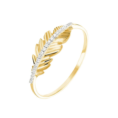 Bague Paola Or Jaune Diamant - Bagues avec pierre Femme | Histoire d’Or