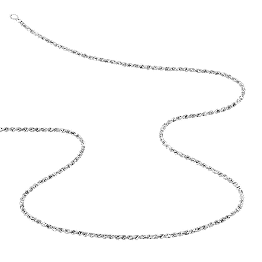 Collier Cacilda Maille Corde Argent Blanc - Chaines Femme | Histoire d’Or