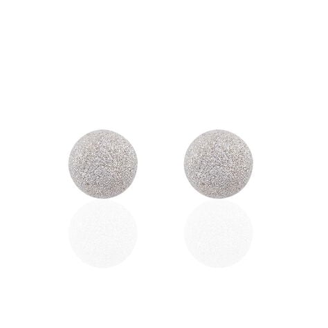 Boucles D'oreilles Puces Ayana Argent Blanc - Boucles d'oreilles fantaisie Femme | Histoire d’Or