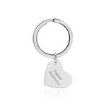 Porte Clefs Alambrima Acier Blanc - Bijoux Forme Femme | Histoire d&rsquo;Or