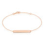 Bracelet Barrette Gravable Or Rose