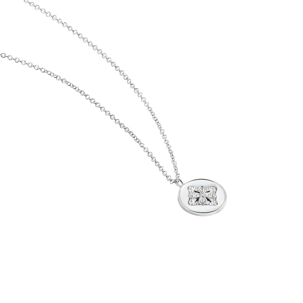 Collier Alexine Argent Blanc Oxyde De Zirconium - Colliers fantaisie Femme | Histoire d’Or