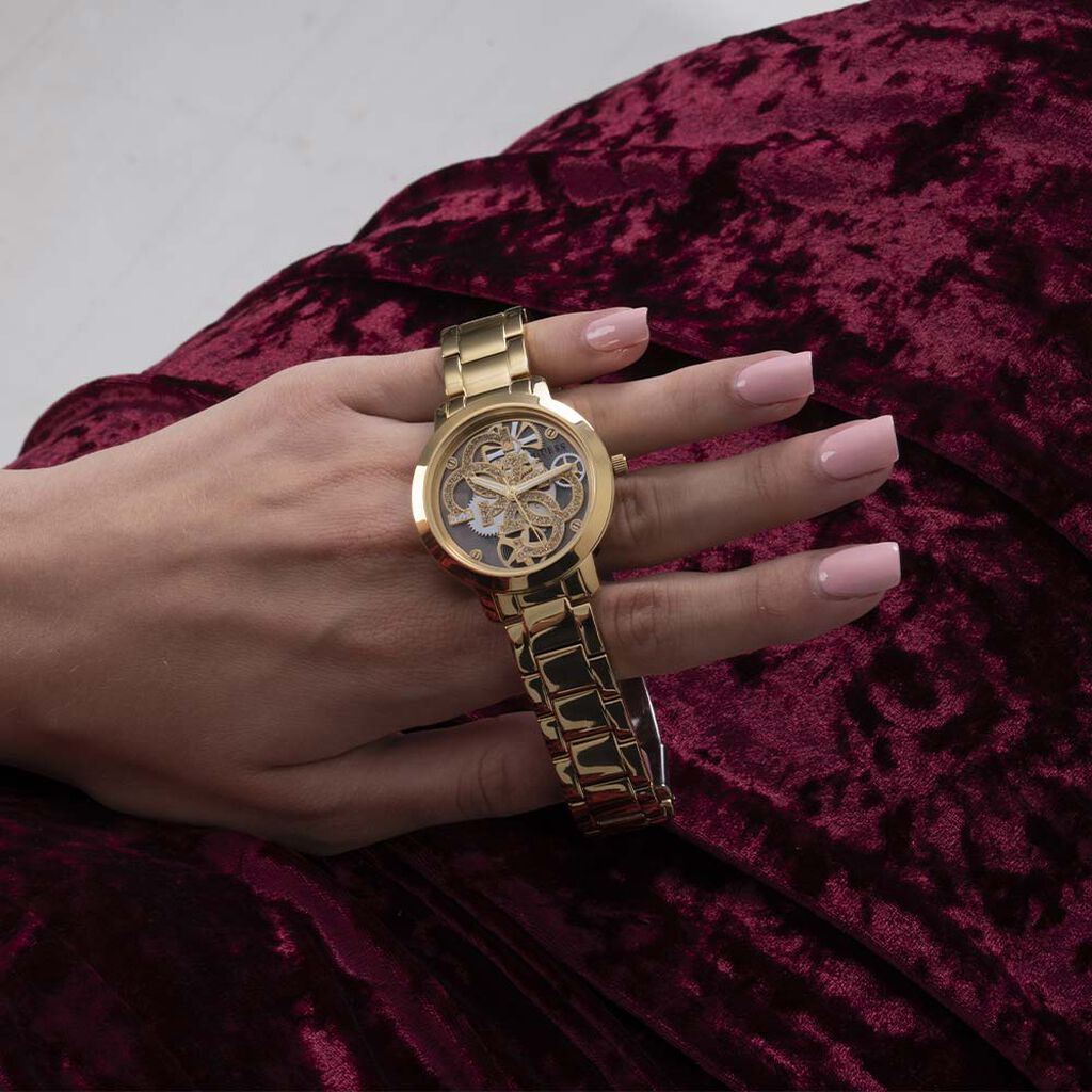 Montre Guess Quattro Clear Doré - Montres Femme | Histoire d’Or