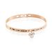 Bracelet Jonc Disney Acier Doré Rose Cristaux - Bracelets fantaisie Femme | Histoire d’Or