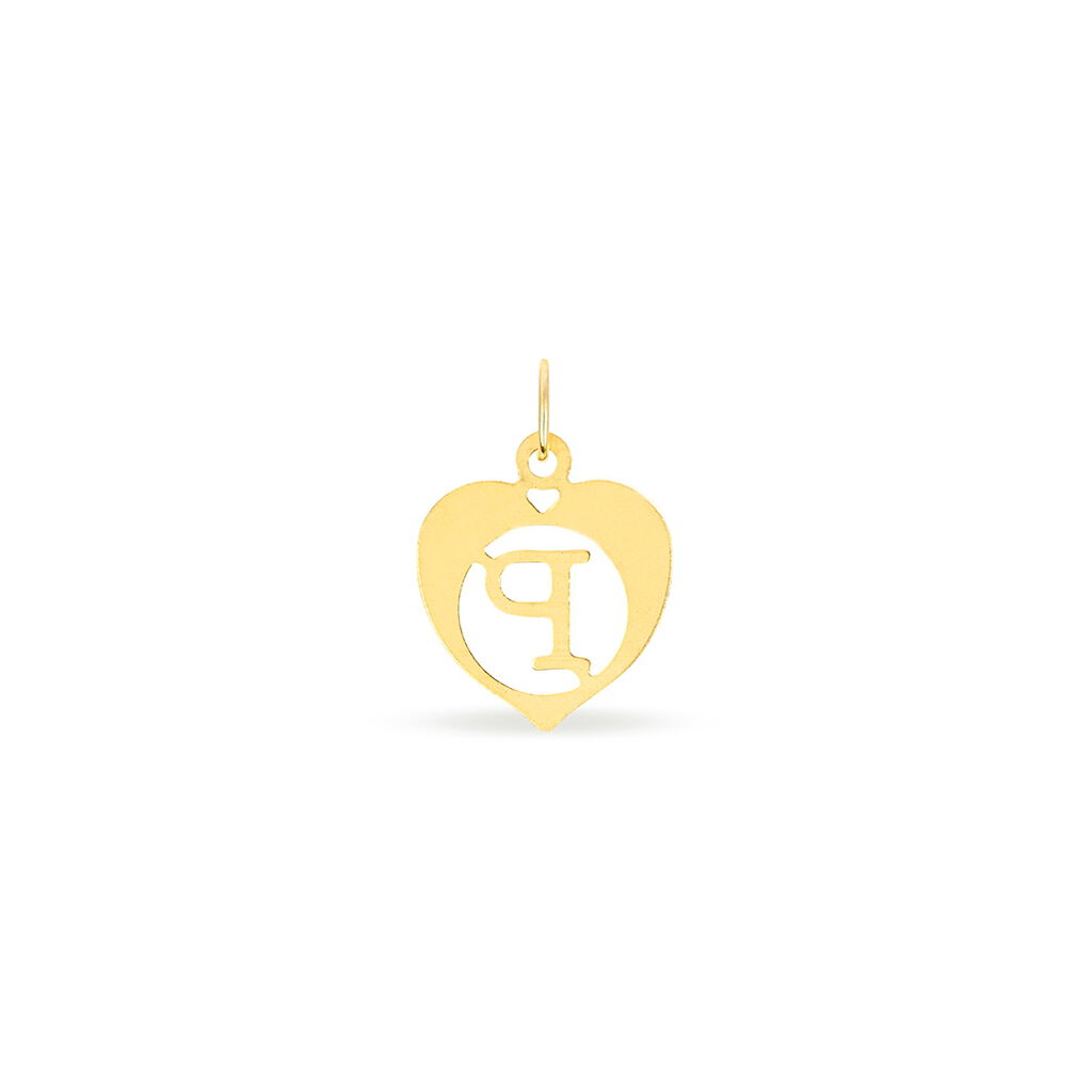 Pendentif Eudocie Coeur Lettre Or Jaune - Pendentifs Famille | Histoire d’Or
