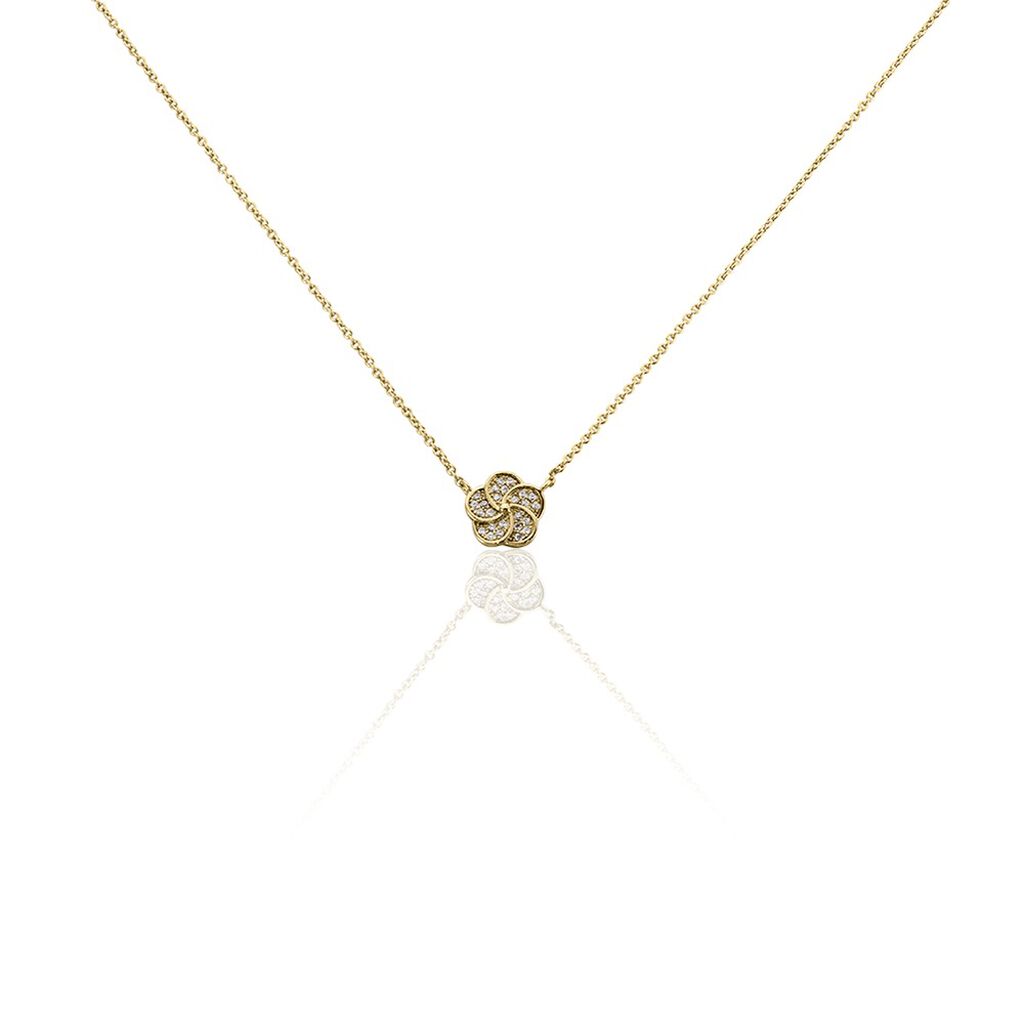 Collier Doroteia Plaqué Or Jaune Oxyde De Zirconium - Colliers fantaisie Femme | Histoire d’Or
