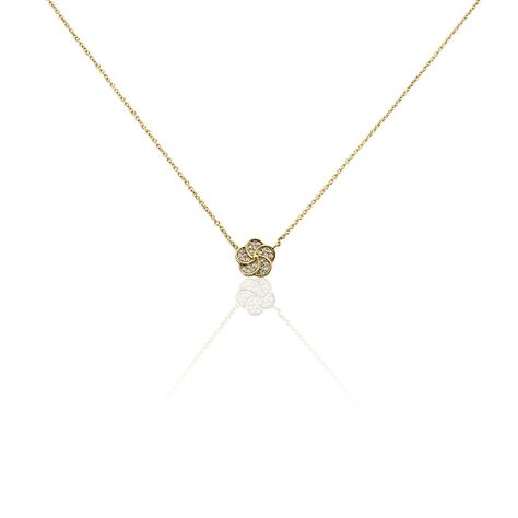 Collier Doroteia Plaqué Or Jaune Oxyde De Zirconium - Colliers fantaisie Femme | Histoire d’Or