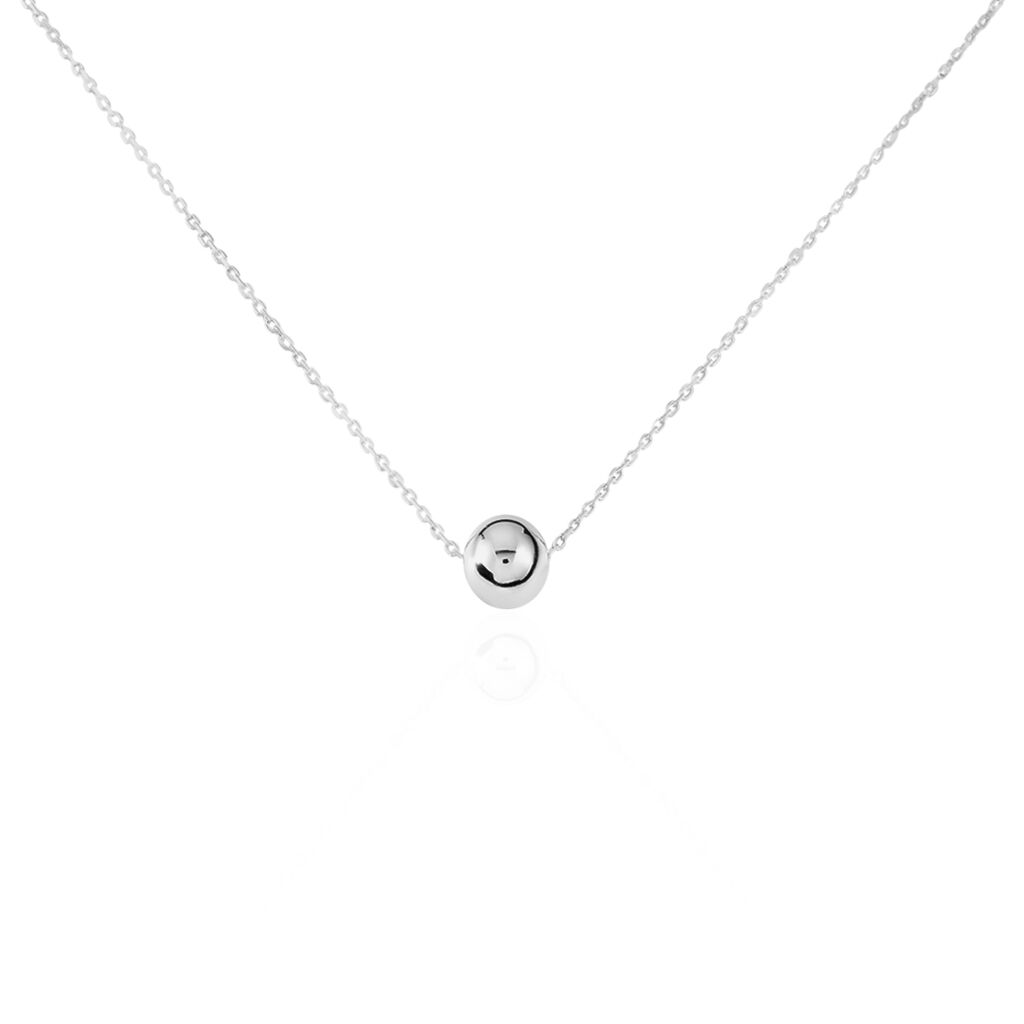 Collier Nassiera Argent Blanc