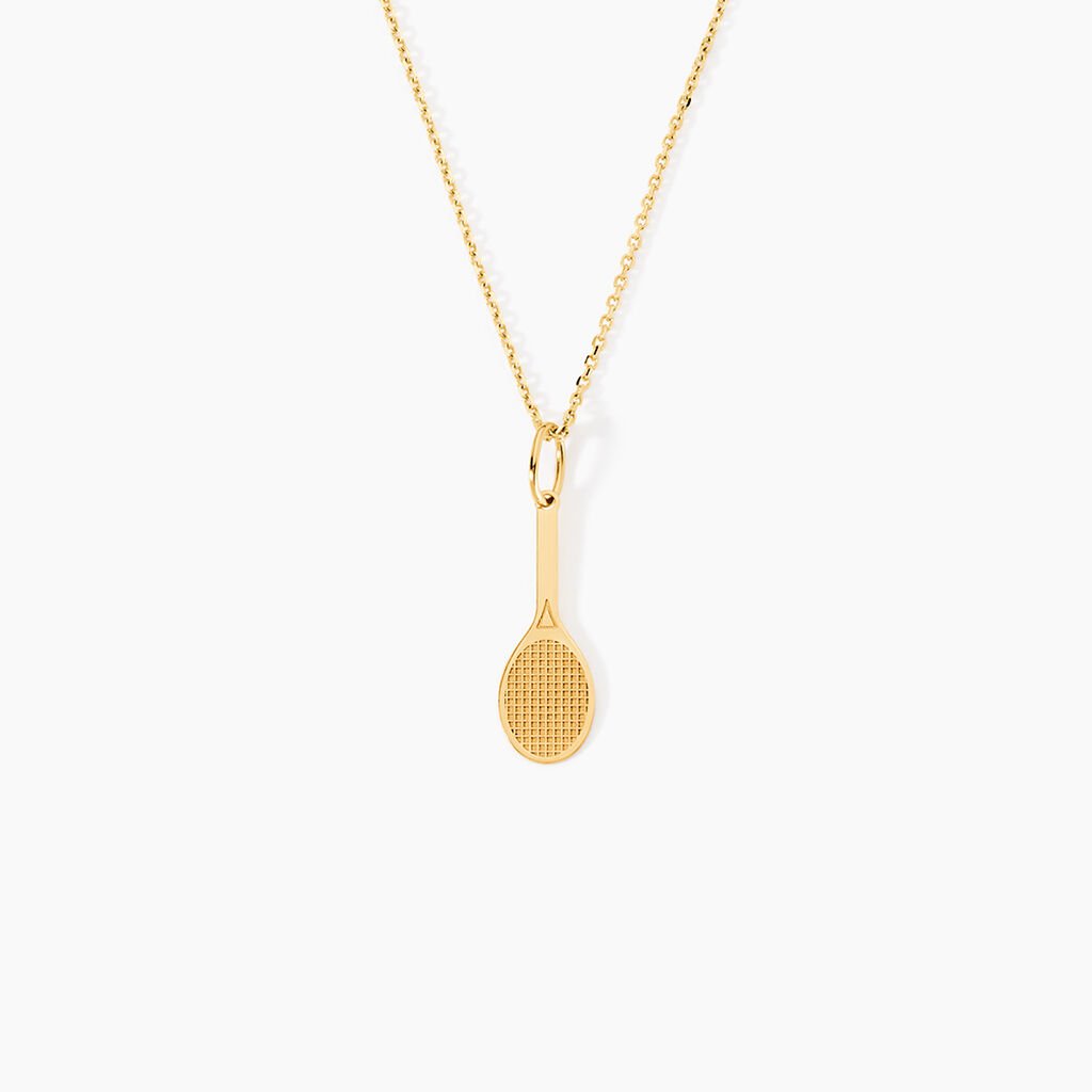 Pendentif Julius Sport Tennis Or Jaune - Pendentifs Famille | Histoire d&rsquo;Or