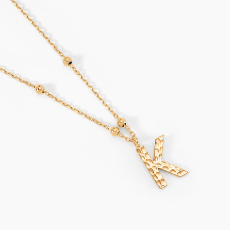 Collier Plaqu&eacute; Or Jaune Lettra - Colliers fantaisie Femme | Histoire d&rsquo;Or