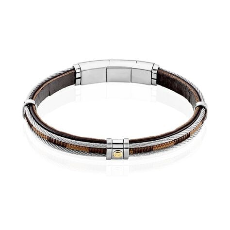 Bracelet Jourdan Egra Acier Bicolore - Bracelets Homme | Histoire d’Or