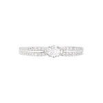 Bague Solitaire Katalina Or Blanc Diamant - Bagues solitaires Femme | Histoire d&rsquo;Or