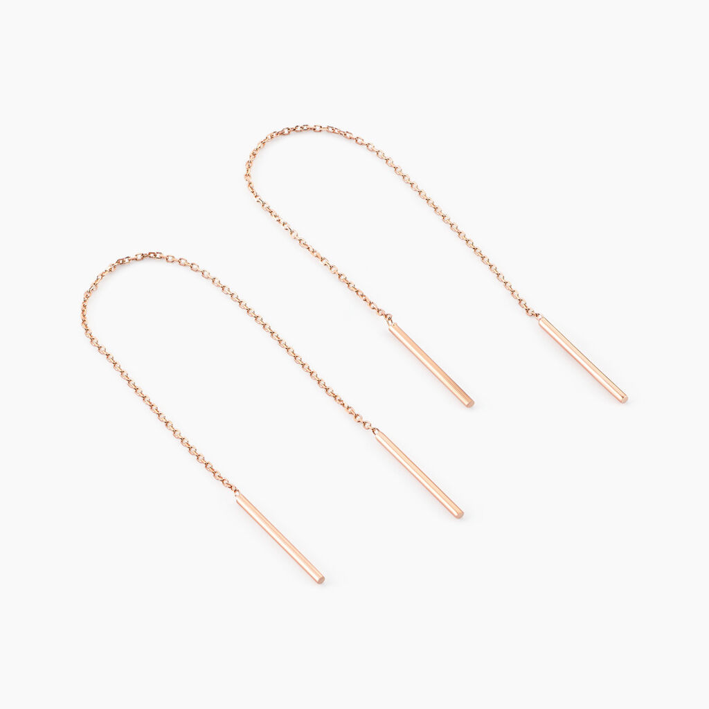 Boucles D'oreilles Pendantes Pink Or Rose - Boucles d'oreilles pendantes Femme | Histoire d’Or