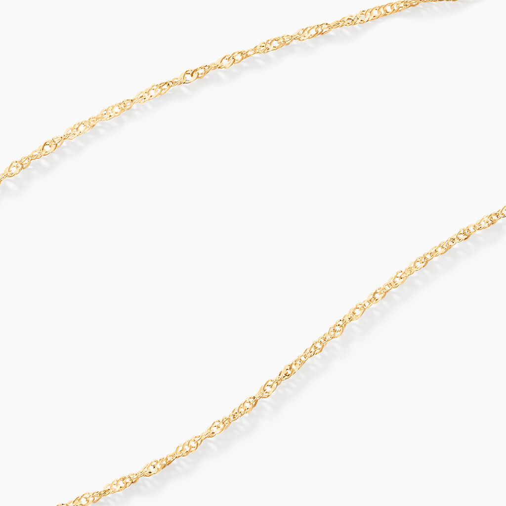 Cha&icirc;ne Imanie Maille Singapour Or Jaune - Chaines Femme | Histoire d&rsquo;Or