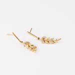 Boucles D'oreilles Pendantes Or Jaune Nahia Oxydes De Zirconium - Boucles d'oreilles pendantes Femme | Histoire d&rsquo;Or