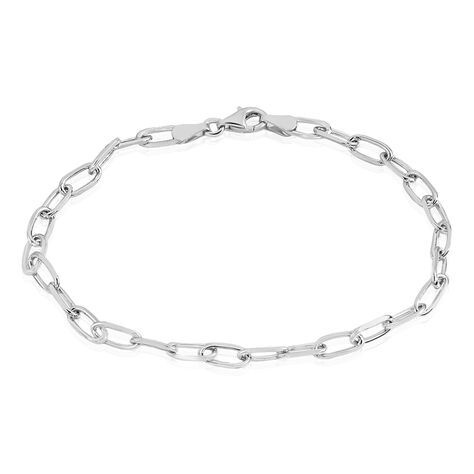 Bracelet Calix Maille Cheval Argent Blanc - Bracelets chaîne Femme | Histoire d’Or