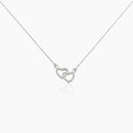 Collier Loving Argent Blanc Oxyde De Zirconium - Colliers fantaisie Femme | Histoire d&rsquo;Or