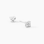 Boucles D'Oreilles Puces Galina Argent Blanc Oxyde De Zirconium - Boucles d'oreilles fantaisie Femme | Histoire d&rsquo;Or