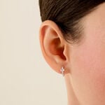 Cr&eacute;oles Facettes Argent Blanc Oxyde De Zirconium - Cr&eacute;oles fantaisie Femme | Histoire d&rsquo;Or