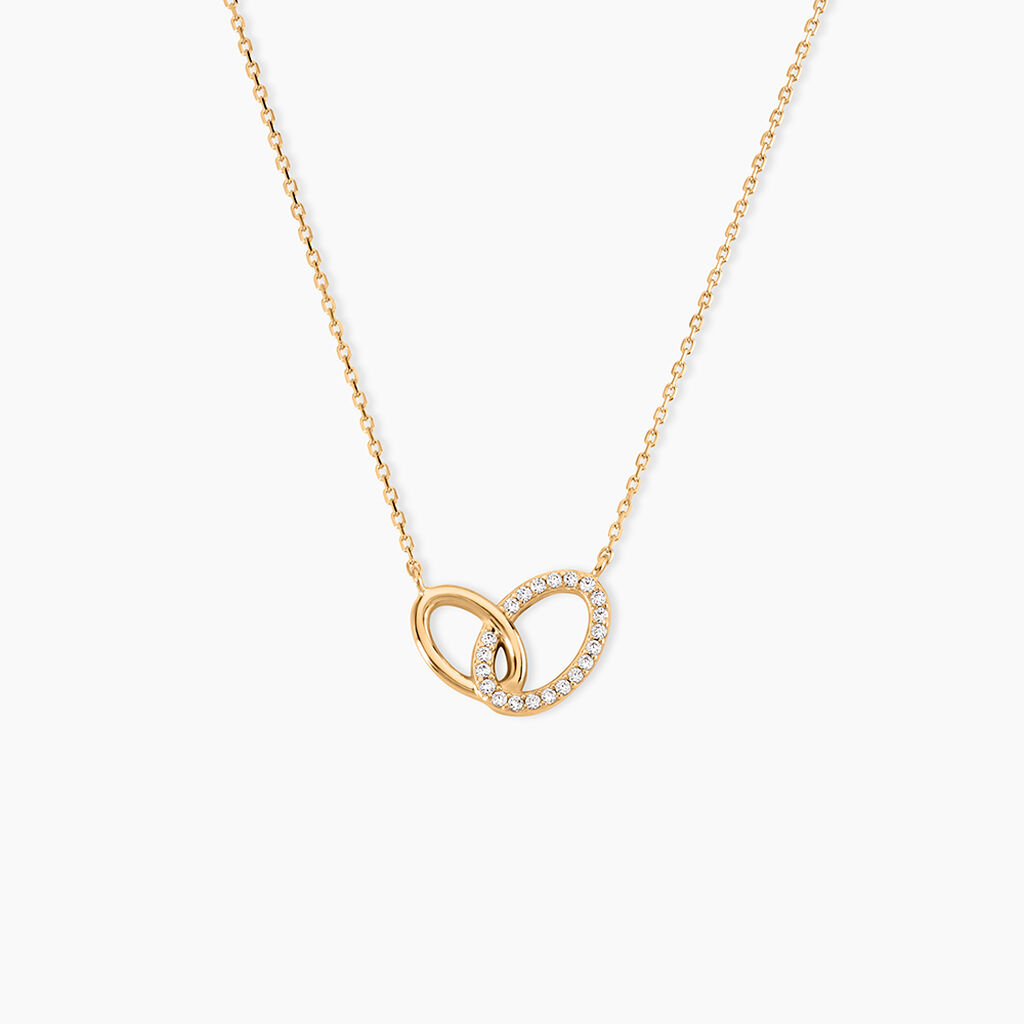 Collier Plaqu&eacute; Or Kimberlie Oxydes De Zirconium - Colliers fantaisie Femme | Histoire d&rsquo;Or