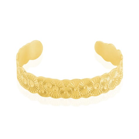 Bracelet Jonc Imagine Florette Acier Jaune - Bracelets joncs Femme | Histoire d&rsquo;Or